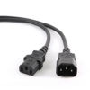 Slika - Napajalni kabel Gembird IEC13 (M) - IEC14 (F) podaljševalni kabel, 1,8 m, črna (PC-189)