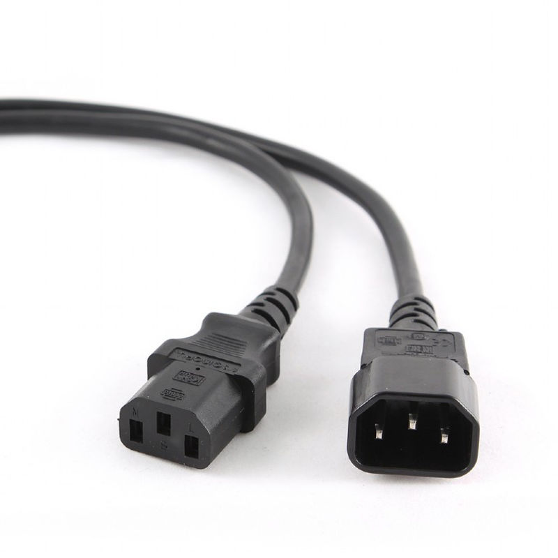 Slika - Napajalni kabel Gembird IEC13 (M) - IEC14 (F) podaljševalni kabel, 1,8 m, črna (PC-189)