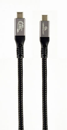 Gembird CCBP-USB4-CMCM240-1.5M Premium USB 4 C polnilni in podatkovni kabel 1,5 m črn