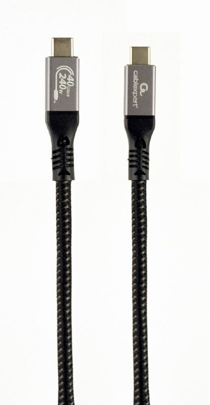 Slika - Gembird CCBP-USB4-CMCM240-1.5M Premium USB 4 C polnilni in podatkovni kabel 1,5 m črn