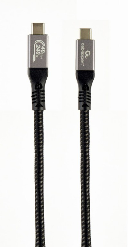 Slika - Gembird Premium USB 4 Type-C polnilni in podatkovni kabel, 40 Gbps, 240 W, 1,5 m