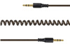 Slika - Gembird CCA-405-6 3,5 mm stereo spiralni avdio kabel 1,8 m črn
