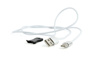 Slika - Gembird USB Type-C magnetni kabel 1m srebrne barve