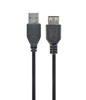 Slika - Gembird CC-USB2-AMAF-75CM/300-BK USB 2.0 A M/F 0,75m Black, podaljšek