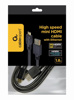 Slika - Gembird CC-HDMI4C-6 HDMI 2.0 (M) – mini HDMI (M) 4K, 1,8m, kabel črn