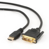 Slika - Gembird DVI-D (18+1) Single Link - HDMI A M/M Gold 1,8m Black