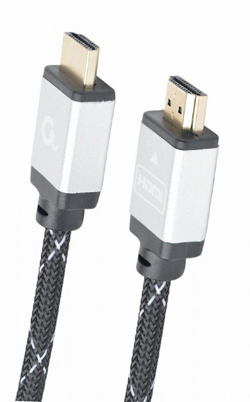 Slika - Gembird CCB-HDMIL-1.5M High speed HDMI Ethernet Select Plus Serija kabel 1,5m Črna/siva