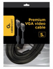 Slika - Gembird Premium Quality VGA (M) – VGA (M), 5m, kabel