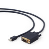 Slika - Gembird CC-mDPM-VGAM-6 Mini DisplayPort na VGA adapter kabel 1,8 m črn