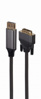 Slika - Gembird CC-DPM-DVIM-4K-6 DisplayPort na DVI-D (Dual Link) (24+1) Premium Series adapterski kabel 1,8 m Črna