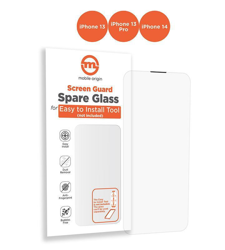 Slika - Mobile Origin Orange Screen Guard rezervno steklo za zaščito zaslona - iPhone 14/13/13 Pro