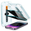 Slika - Spigen EZ Fit GLAS.tR Privacy - iPhone 14 Pro Max 2.5D zasebno zaščitno steklo z enostavnim aplikatorjem 2 kosa