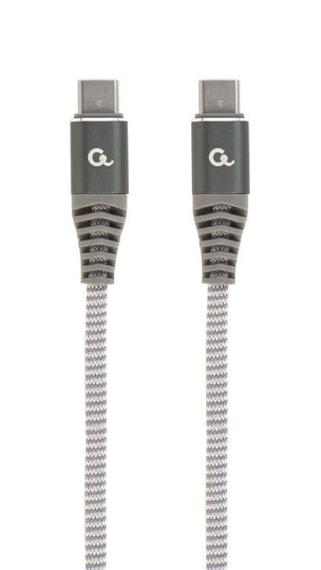 Slika - Gembird CC-USB2B-CMCM60-1.5M 60W USB C (PD) Premium polnilni in podatkovni kabel 1,5m siv
