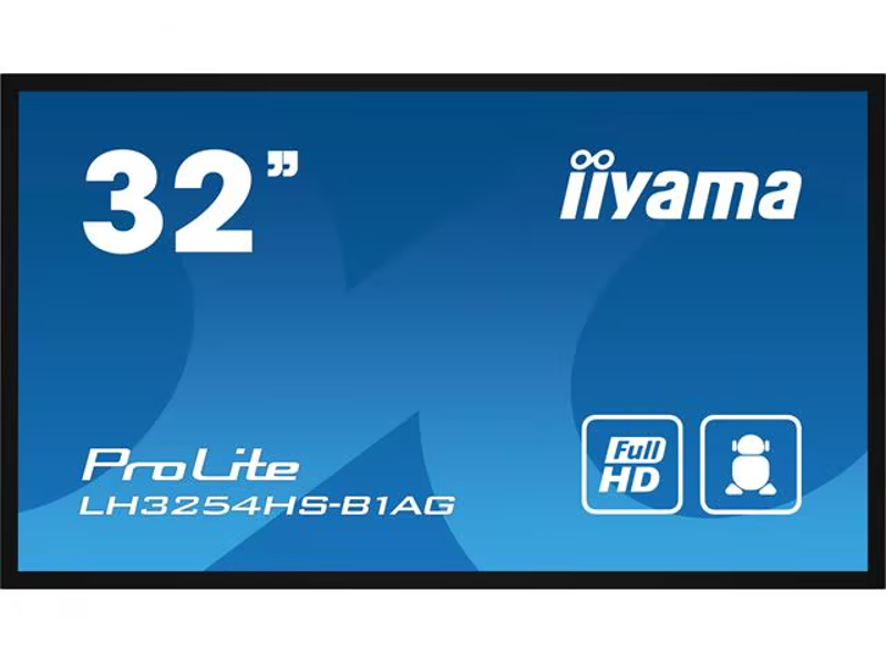 Slika - iiyama ProLite LH3254HS-B1AG 32", IPS, Full HD, 24/7 ur delovanja, HDMI, 10 W zvočniki, ležeče/pokončno, Android OS in FailOver