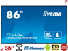 Slika - iiyama LH8654UHS-B1AG 86" 4K UHD Professional Digital Signage zaslon 24/7 z OS Android, FailOver in režo Intel SDM
