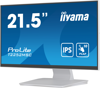 Slika - iiyama ProLite monitor T2252MSC-W2 22" bel, IPS, projektivna kapacitivnost 10 točk na dotik, HDMI, Display Port, steklena zasnova od roba do roba, premaz proti prstnim odtisom