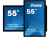 Slika - iiyama Prolite monitor TF5539UHSC-B1AG 55" črn, IPS, proti bleščanju, 4K, projektiven kapacitivni 15pt na dotik, 24/7, ležeče/pokončno/s licem navzgor, odprt okvir