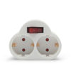 Slika - Delight 05684 razdelilec s stikalom 2DIN