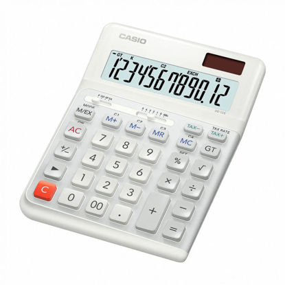 Casio DE-12E-WE namizni kalkulator bel
