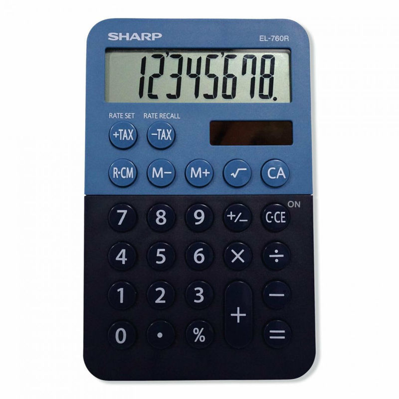 Slika - Sharp EL-760R (SH-EL760RBBL) namizni kalkulator moder
