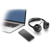 Slika - Brezžične Bluetooth slušalke Poly Plantronics Voyager Focus UC B825-M mikrofon črne (202652-04)