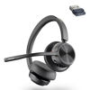 Slika - Brezžične Bluetooth slušalke Poly Plantronics Voyager 4320 UC črne (218476-01) 77Y99AA s stojalom