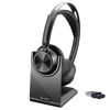 Slika - Brezžične Bluetooth slušalke Poly Plantronics Voyager Focus 2 UC ANC 5.1 črne s polnilno postjo 213727-01  / 77Y86AA