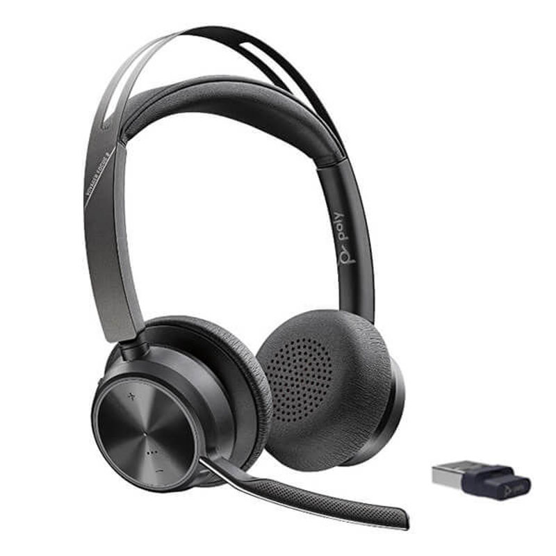 Slika - Brezžične Bluetooth slušalke Poly Plantronics Voyager Focus 2-M UC 5.1  črne ANC (213726-02 / 77Y85AA)