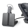 Slika - Brezžične DECT slušalke Poly Plantronics CS540A (RJ11) črne dodatkom za naglavne s stojalom 84693-02 / 8J8V4AA
