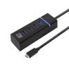 Slika - ACT AC6415 USB-C Hub 3.2 s 4 vrati USB-A 3.2, 0,3m črn