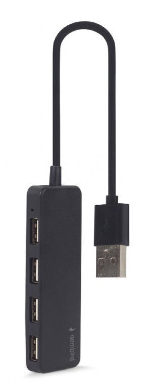 Slika - Gembird UHB-U2P4-06 4 vrata USB A 2.0 HUB črn