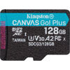 Slika - Kingston Canvas Go! Plus, 128GB, micro SDXC SDCG3/128GBSP, UHS-I U3 A2, V30, SD kartica