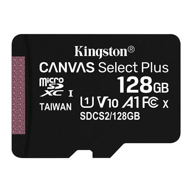 Slika - Kingston Canvas Select Plus, 128GB, micro SDXC, SDCS2/128GBSP, UHS-I U1 (Class 10), A1, SD kartica