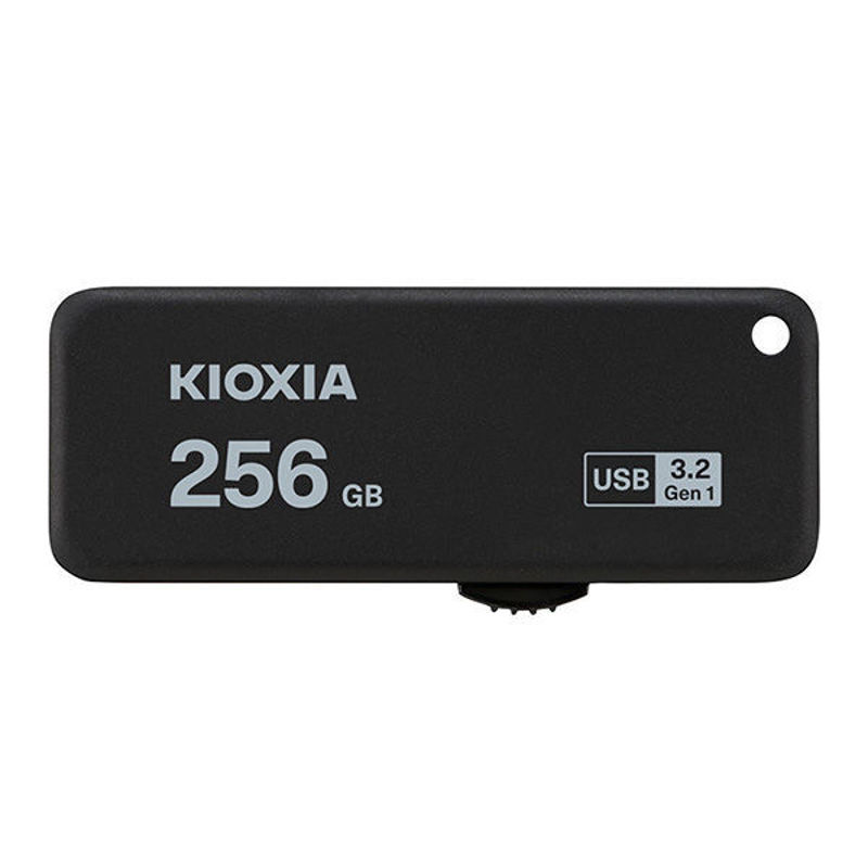 Slika - Kioxia TransMemory Yamabiko 256GB (LU365K256GG4) U365, USB 3.2 Gen 1 črn USB ključ