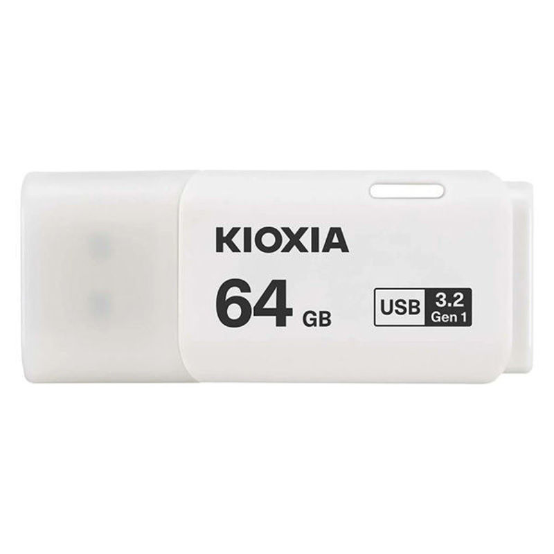 Slika - Kioxia TransMemory Hayabusa 64GB (LU202W064GG4) U301 USB 3.2 Gen 1 bel USB ključ