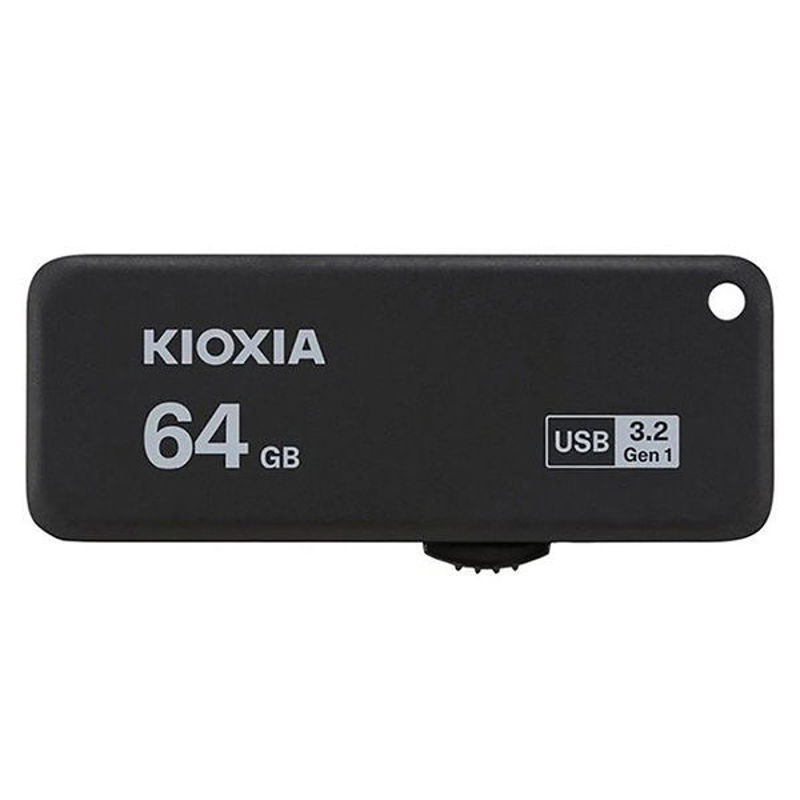 Slika - Kioxia TransMemory Yamabiko 64GB (LU365K064GG4) USB 3.2 Gen 1, črn USB Ključ