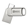 Slika - MyMedia MyDual 64GB (69267) USB 2.0 USB A / USB C srebrn s pokrovom USB ključ