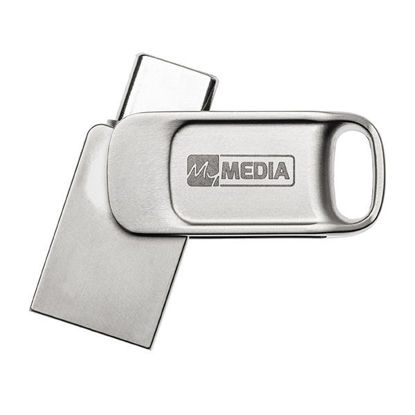 MyMedia MyDual 64GB (69267) USB 2.0 USB A / USB C srebrn s pokrovom USB ključ