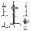 Slika - Gembird TVS-70T-02 Aluminijasto talno stojalo za TV s kolesi 37"-70" Črn