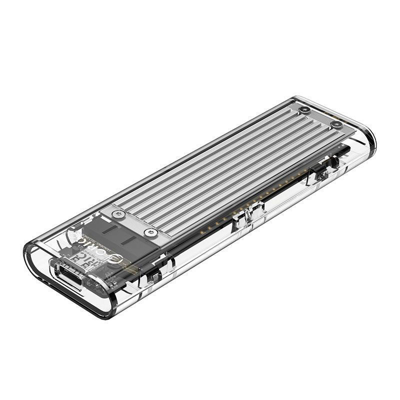 Slika - Orico TCM2-C3-SV-BP USB3.1 Type-C M.2 NVME prozorno ohišje za SSD disk