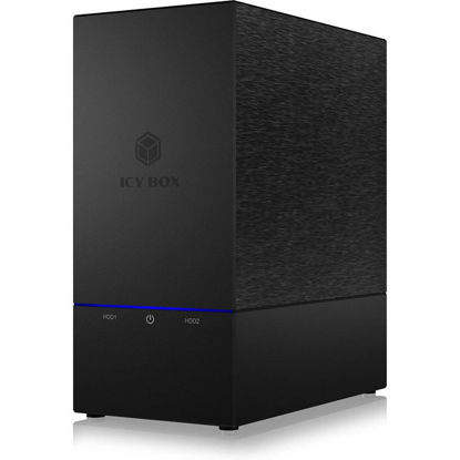 Raidsonic IcyBox IB-RD3621-C31 Zunanje ohišje RAID z 2 ležišči za 2x 2,5" ali 3,5" SATA črna