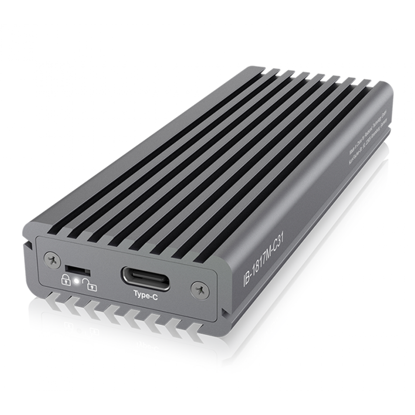 Zunanje aluminijasto ohišje tipa C Raidsonic IcyBox IB-1817M-C31 za M.2 NVMe SSD sivo