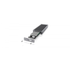 Slika - Zunanje aluminijasto ohišje tipa C Raidsonic IcyBox IB-1817M-C31 za M.2 NVMe SSD sivo