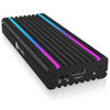 Slika - Ohišje Raidsonic IcyBox IB-1824ML-C31 za 1x NVMe z vmesnikoma USB 3.1 (Gen 2) Type-C in Type-A LED črn