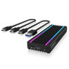 Slika - Ohišje Raidsonic IcyBox IB-1824ML-C31 za 1x NVMe z vmesnikoma USB 3.1 (Gen 2) Type-C in Type-A LED črn