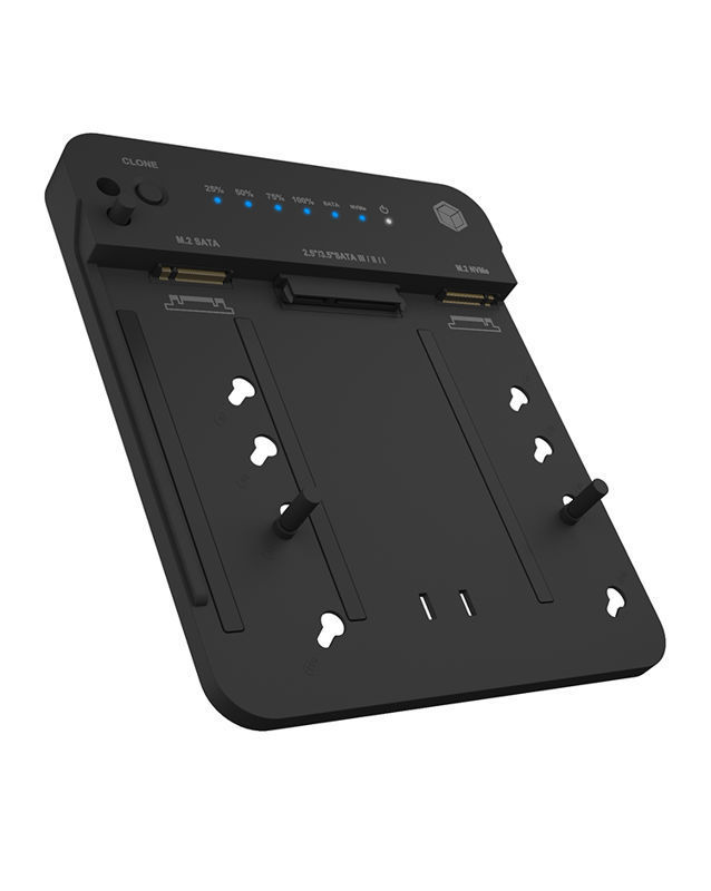 Slika - Raidsonic IcyBox IB-2915MSCL-C31 CloneStation & DockingStation za M.2 NVME & SATA 2,5”/3,5” SSD/HDD