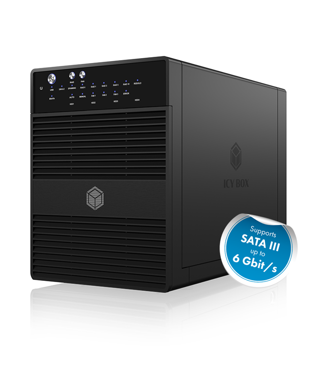 Slika - Raidsonic IcyBox IB-RD3640SU3 3,5" SATA zunanji sistem RAID s 4 ležišči