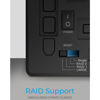 Slika - Raidsonic IcyBox IB-RD3802-C31 RAID ohišje za 2xHDD 3.5 z USB3.1 (Gen 2) Type-C črna