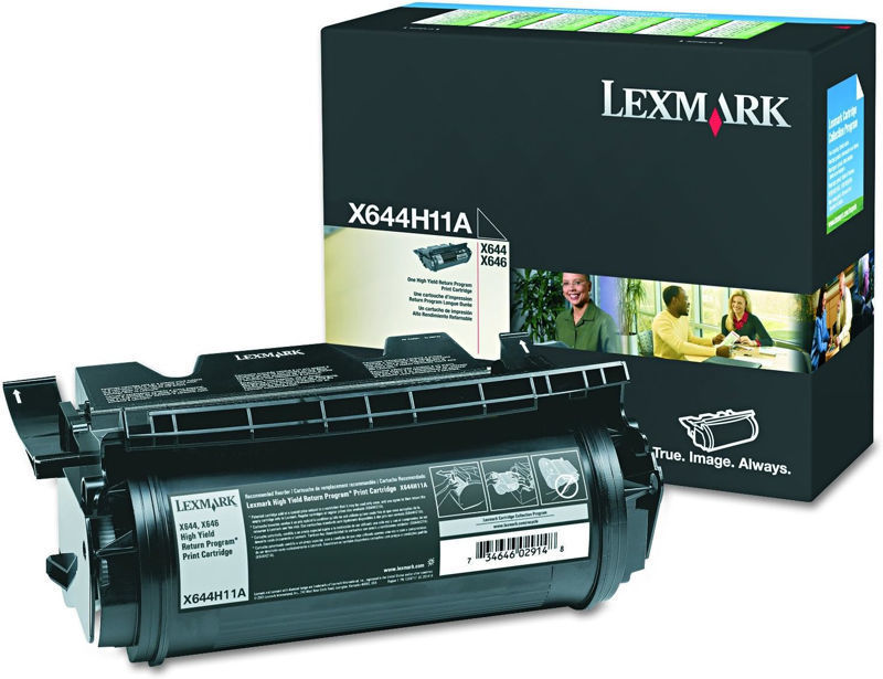 Slika - Lexmark X644H11E HC črn originalen toner