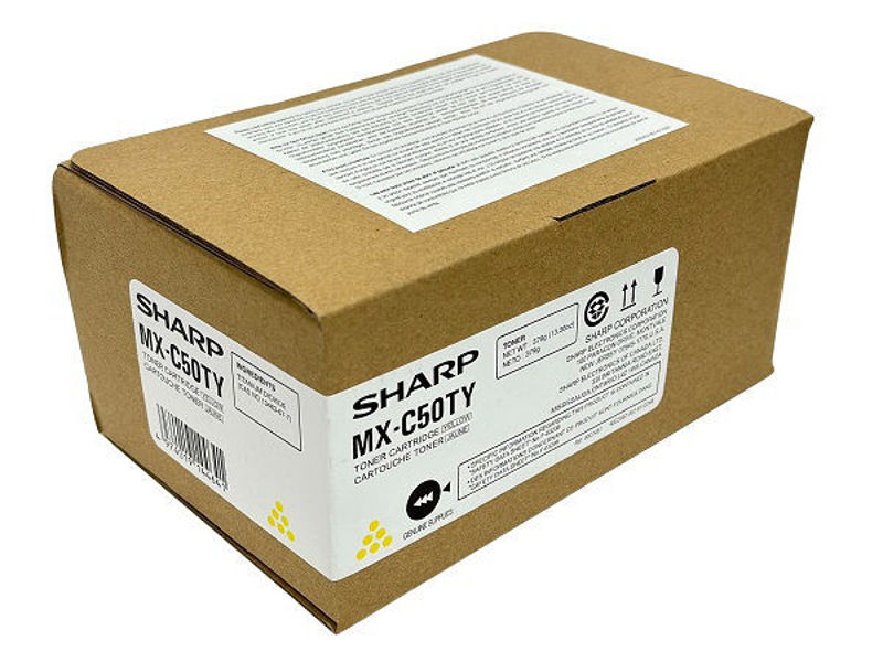 Slika - Sharp MXC50TY rumen originalen toner